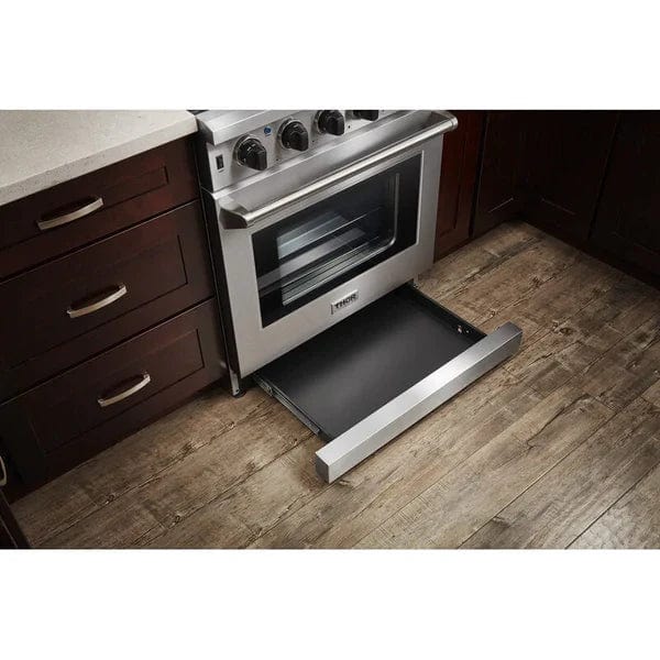 Thor Kitchen Package - 30 in. Gas Range, Microwave Drawer, Refrigerator with Water and Ice Dispenser, Dishwasher Appliance Packages AP-LRG3001U-12 Luxury Appliances Direct