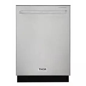 Thor Kitchen Package - 30 in. Propane Gas Range, Refrigerator with Water and Ice Dispenser, Dishwasher I Luxury Appliances Direct