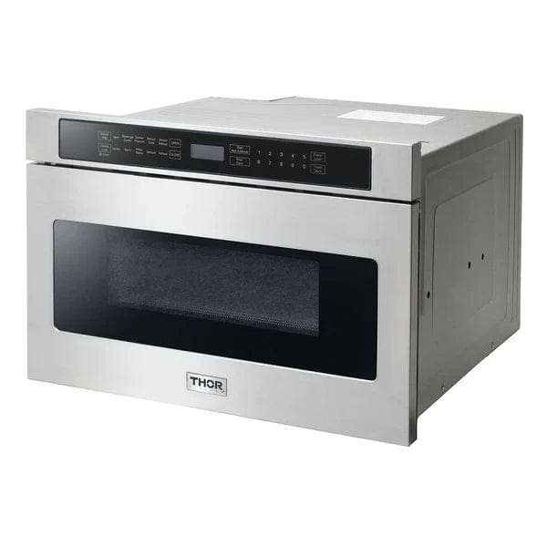 Thor Kitchen Package - 48 in. Gas Range, Range Hood, Microwave Drawer Ranges AP-LRG4807U-5 Luxury Appliances Direct