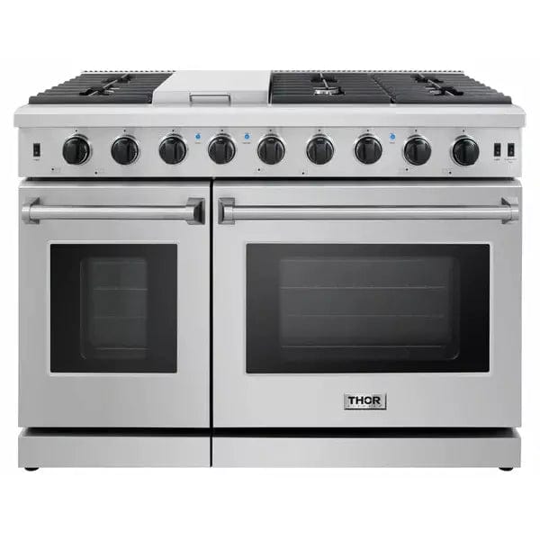Thor Kitchen Package - 48 in. Propane Gas Range, Range Hood and Microwave Drawer Appliance Packages AP-LRG4807ULP-5 Luxury Appliances Direct