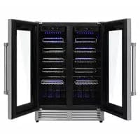 Thor Kitchen Professional Package 48 in. Propane Gas Range, Range Hood, Refrigerator with Water and Ice Dispenser, Dishwasher, Microwave Drawer, Wine Cooler I Luxury Appliances Direct