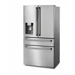 Thor Kitchen Professional Package - 48 in. Propane Gas Range, Range Hood, Refrigerator with Water and Ice Dispenser, Dishwasher, Wine Cooler I Luxury Appliances Direct