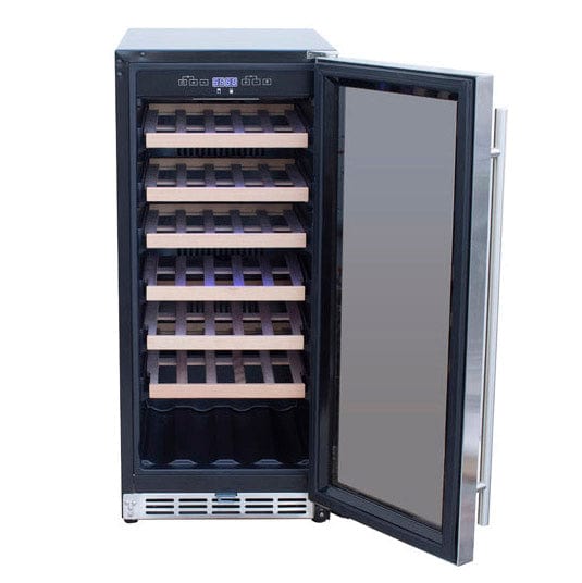 True Flame 15" Outdoor Rated Single Zone Wine Cooler TF-RFR-15W Wine Coolers TF-RFR-15W Luxury Appliances Direct