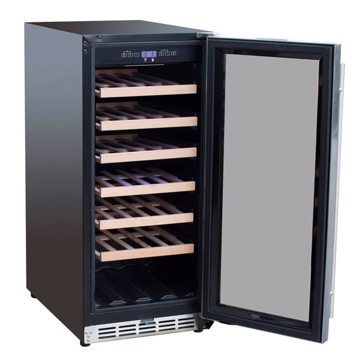 True Flame 15" Outdoor Rated Single Zone Wine Cooler TF-RFR-15W Wine Coolers TF-RFR-15W Luxury Appliances Direct