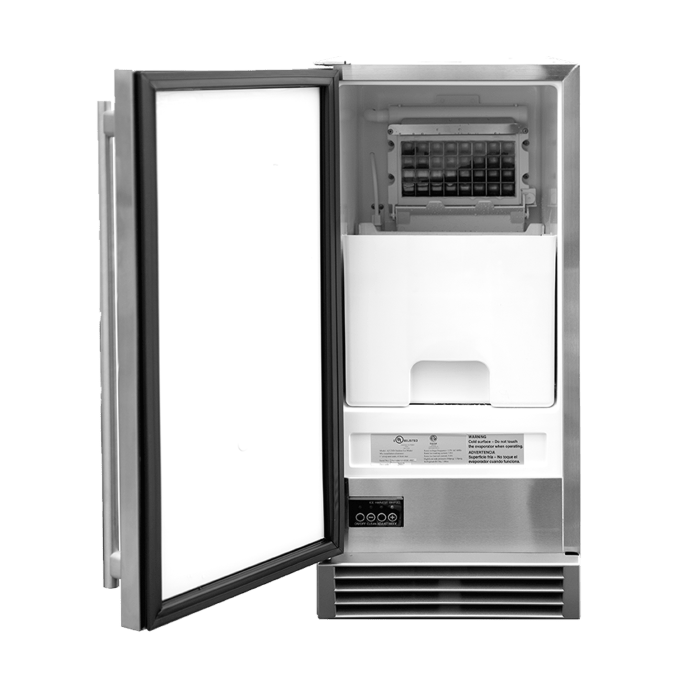 True Flame 15" UL Outdoor Rated Ice Maker TF-IM-15 Freestanding Ice Makers TF-IM-15 Luxury Appliances Direct