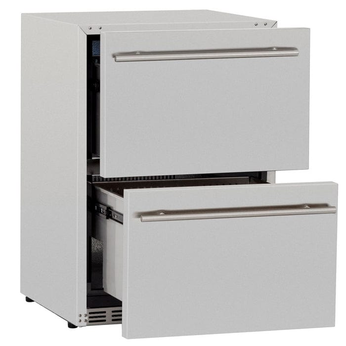 True Flame 24" 5.3C Deluxe Two-Drawer Outdoor Rated Fridge TF-RFR-24DR2 Refrigerators TF-RFR-24DR2 Luxury Appliances Direct