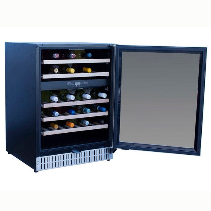 True Flame 24" Outdoor Rated Dual Zone Wine Cooler TF-RFR-24WD Wine Coolers TF-RFR-24WD Luxury Appliances Direct