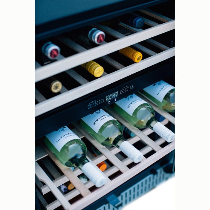 True Flame 24" Outdoor Rated Dual Zone Wine Cooler TF-RFR-24WD Wine Coolers TF-RFR-24WD Luxury Appliances Direct