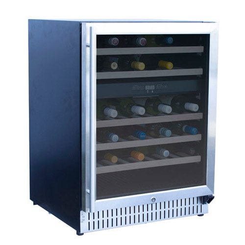 True Flame 24" Outdoor Rated Dual Zone Wine Cooler TF-RFR-24WD Wine Coolers TF-RFR-24WD Luxury Appliances Direct