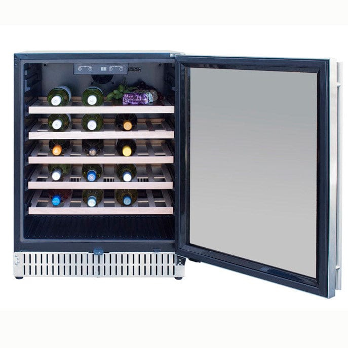 True Flame 24" Outdoor Rated Single Zone Wine Cooler TF-RFR-24W Wine Coolers TF-RFR-24W Luxury Appliances Direct