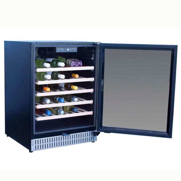 True Flame 24" Outdoor Rated Single Zone Wine Cooler TF-RFR-24W Wine Coolers TF-RFR-24W Luxury Appliances Direct