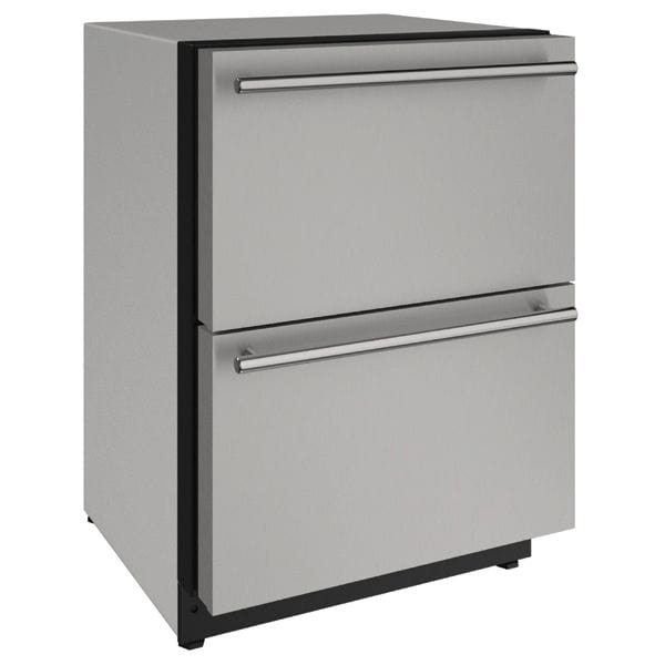 U-Line 2224DWR 24" Refrigerator Drawers Integrated/Stainless Solid 115v Refrigerators U-2224DWRS-00A Luxury Appliances Direct
