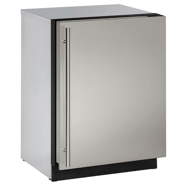 U-Line 2224R 24" Refrigerator Reversible Hinge Integrated/Stainless Solid Refrigerators U-2224RS-00B Luxury Appliances Direct