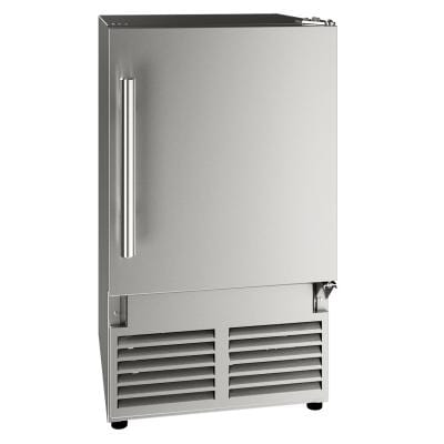 U-Line ACR014 14" Reversible Hinge Crescent Ice Maker Freestanding/Built-In Ice Makers UACR014-SS01A Luxury Appliances Direct