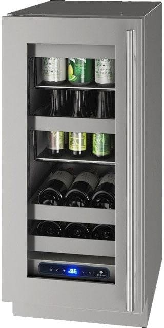 U-Line HBV515 15" Beverage Center Reversible Hinge Integrated Frame Beverage Centers Luxury Appliances Direct