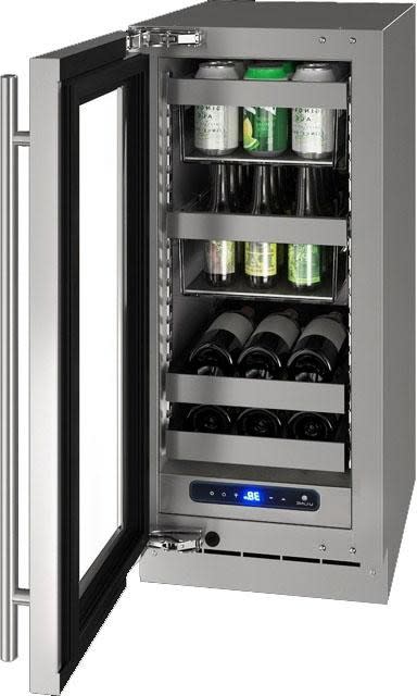 U-Line HBV515 15" Beverage Center Reversible Hinge Integrated Frame Beverage Centers Luxury Appliances Direct