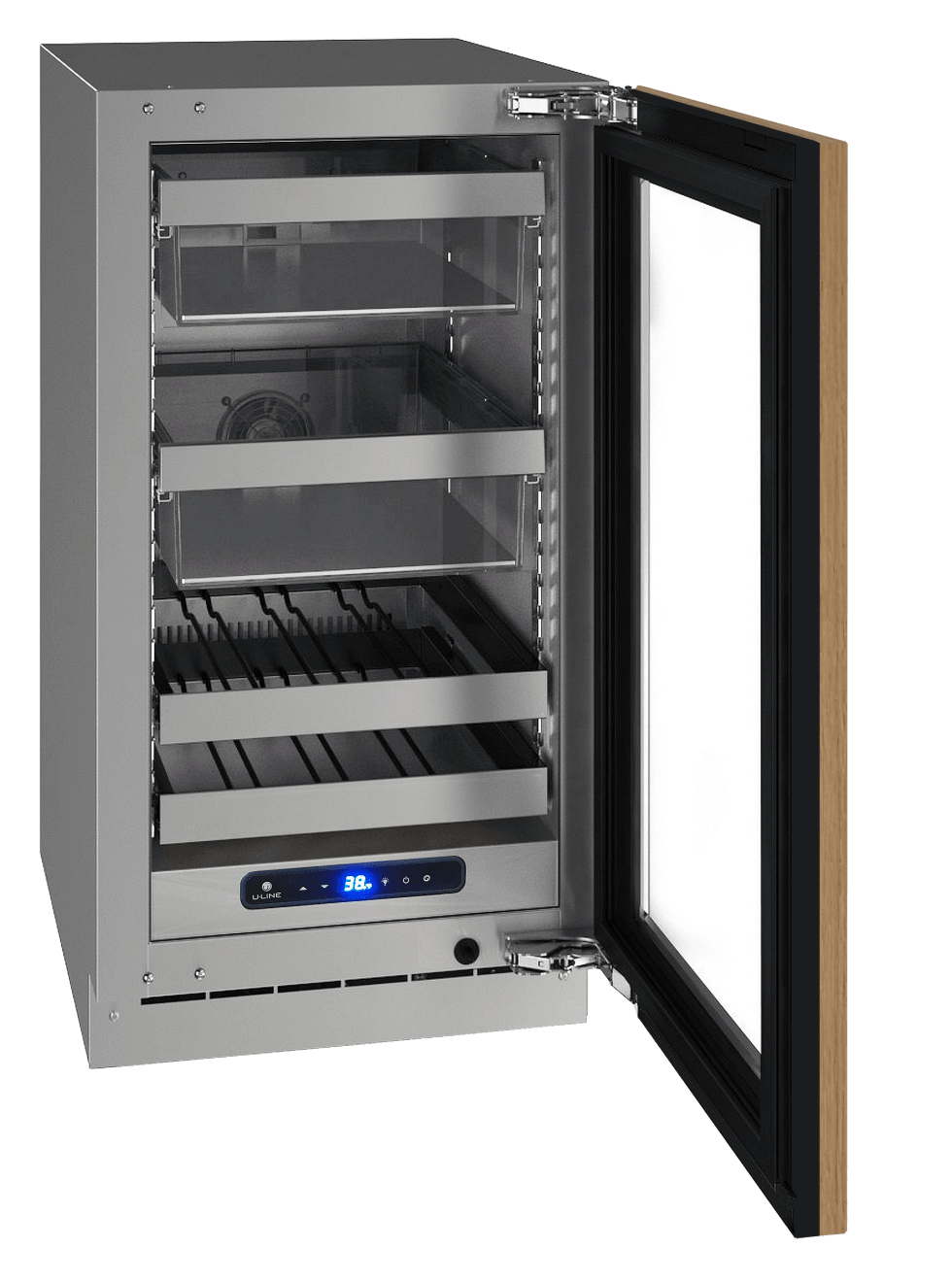 U-Line HBV518 18" Beverage Center Reversible Hinge Integrated Frame Beverage Centers Luxury Appliances Direct