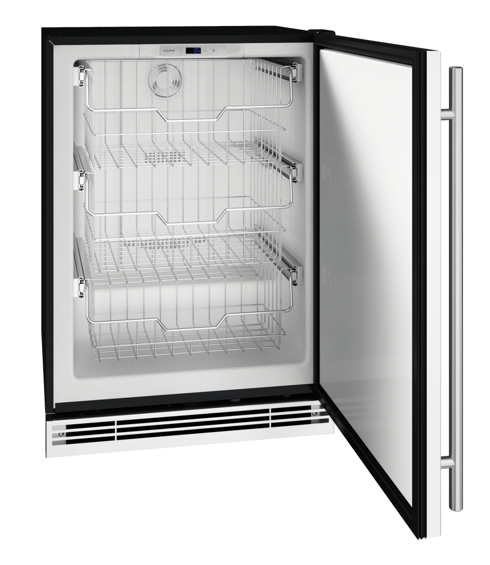 U-Line HFZ124 24" Convertible Freezer Reversible Hinge 115v Freezers Luxury Appliances Direct