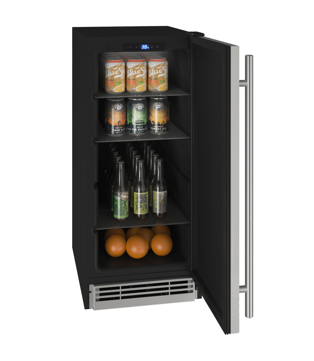 U-Line HRE115 15" Solid Refrigerator Reversible Hinge 115v Refrigerators Luxury Appliances Direct