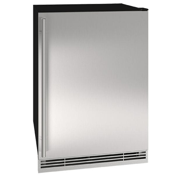 U-Line HRF124 24" Refrigerator/Freezer Reversible Hinge 115v Refrigerators UHRF124-SS01A Luxury Appliances Direct