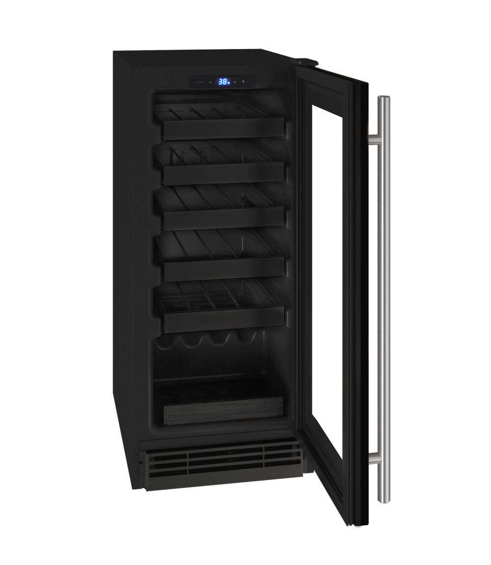 U-Line HWC115 15" Wine Refrigerator Reversible Hinge Wine Coolers Luxury Appliances Direct