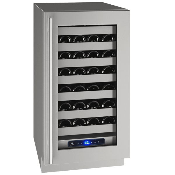 U-Line HWC518 18" Wine Refrigerator Reversible Hinge Wine Coolers UHWC518-SG01A Luxury Appliances Direct