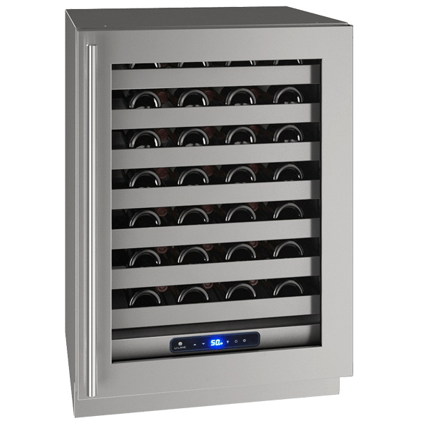 U-Line HWC524 24" Wine Refrigerator Reversible Hinge Wine Coolers UHWC524-SG01A Luxury Appliances Direct