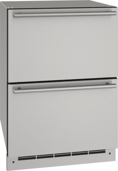 U-Line ODR124 24" Outdoor Refrigerator Drawers Stainless Solid Refrigerators UODR124-SS61A Luxury Appliances Direct