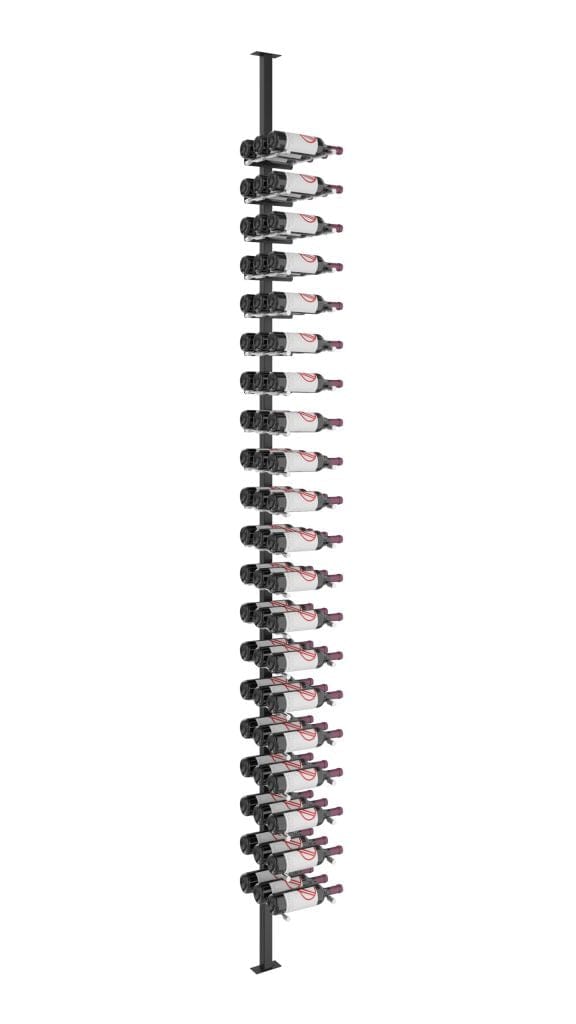 VintageView 60 Bottles Double Vino Series Floating Wine Rack Floor-to-Ceiling VP-FCP-KIT-3 I Luxury Appliances Direct