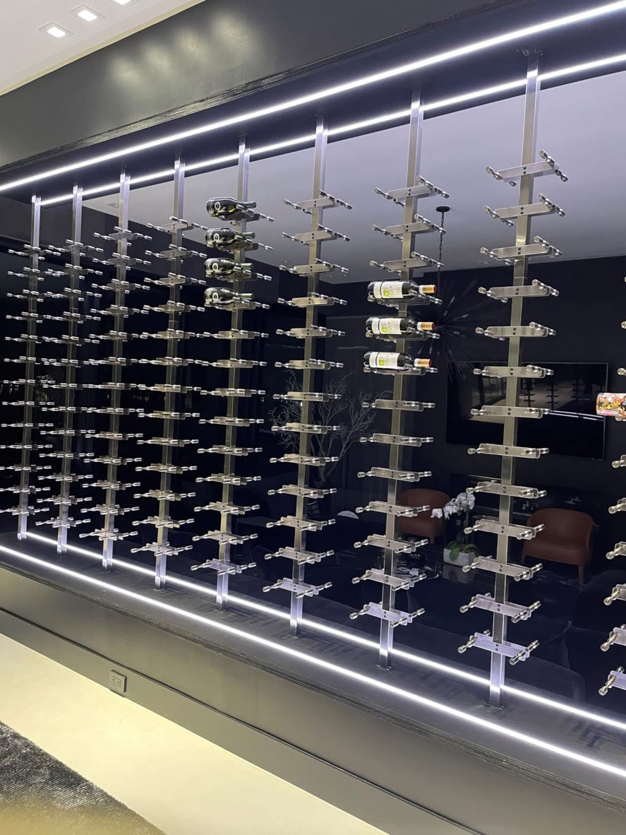 VintageView 80 bottles Double Depth Floating Wine Rack VP-FCP-KIT-22 I Luxury Appliances Direct