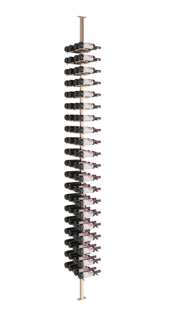 VintageView 80 bottles Double Depth Floating Wine Rack VP-FCP-KIT-22 I Luxury Appliances Direct
