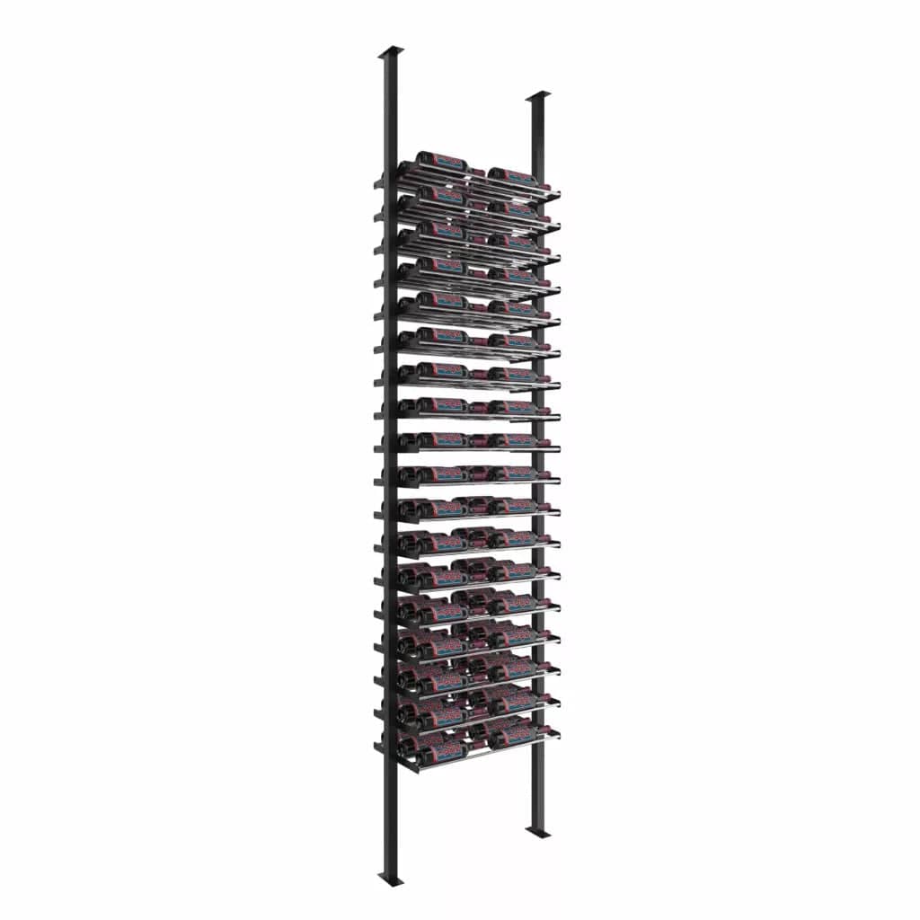 VintageView Evolution 108 Bottles Low Profile Ultra Slim Floor-to-Ceiling Wine Rack LP-FCP-KIT-2C-3-K I Luxury Appliances Direct