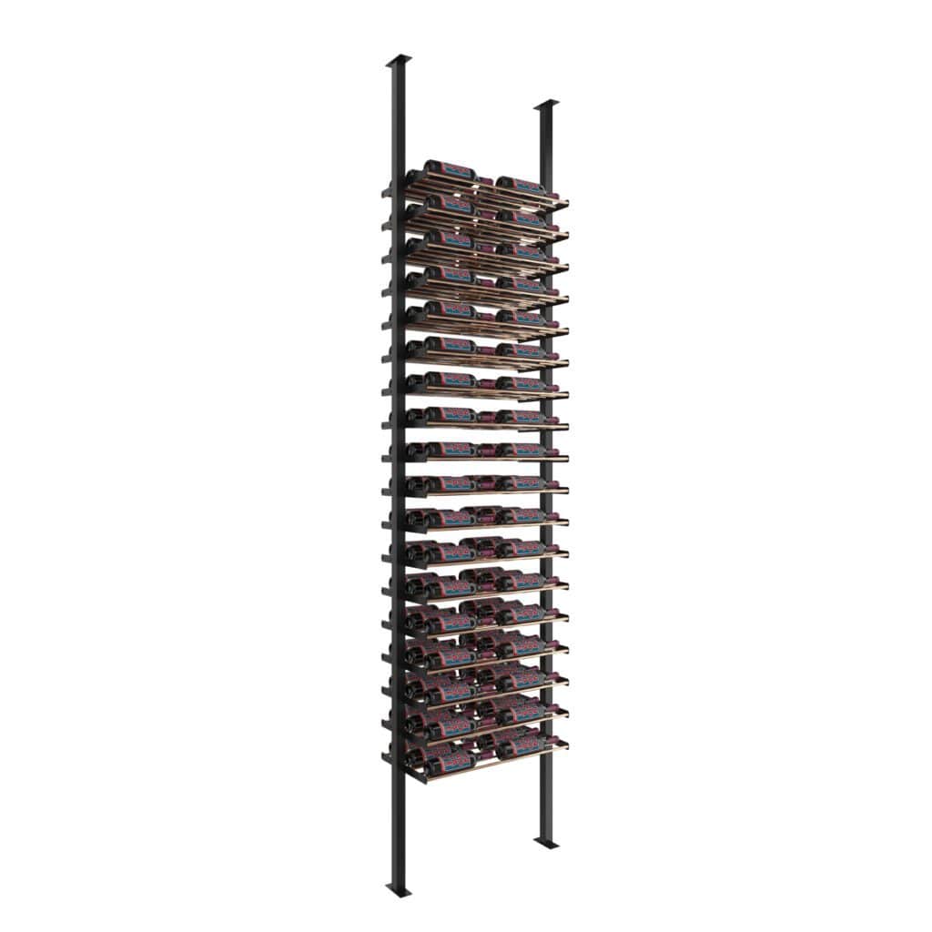 VintageView Evolution 108 Bottles Low Profile Ultra Slim Floor-to-Ceiling Wine Rack LP-FCP-KIT-2C-3-K I Luxury Appliances Direct