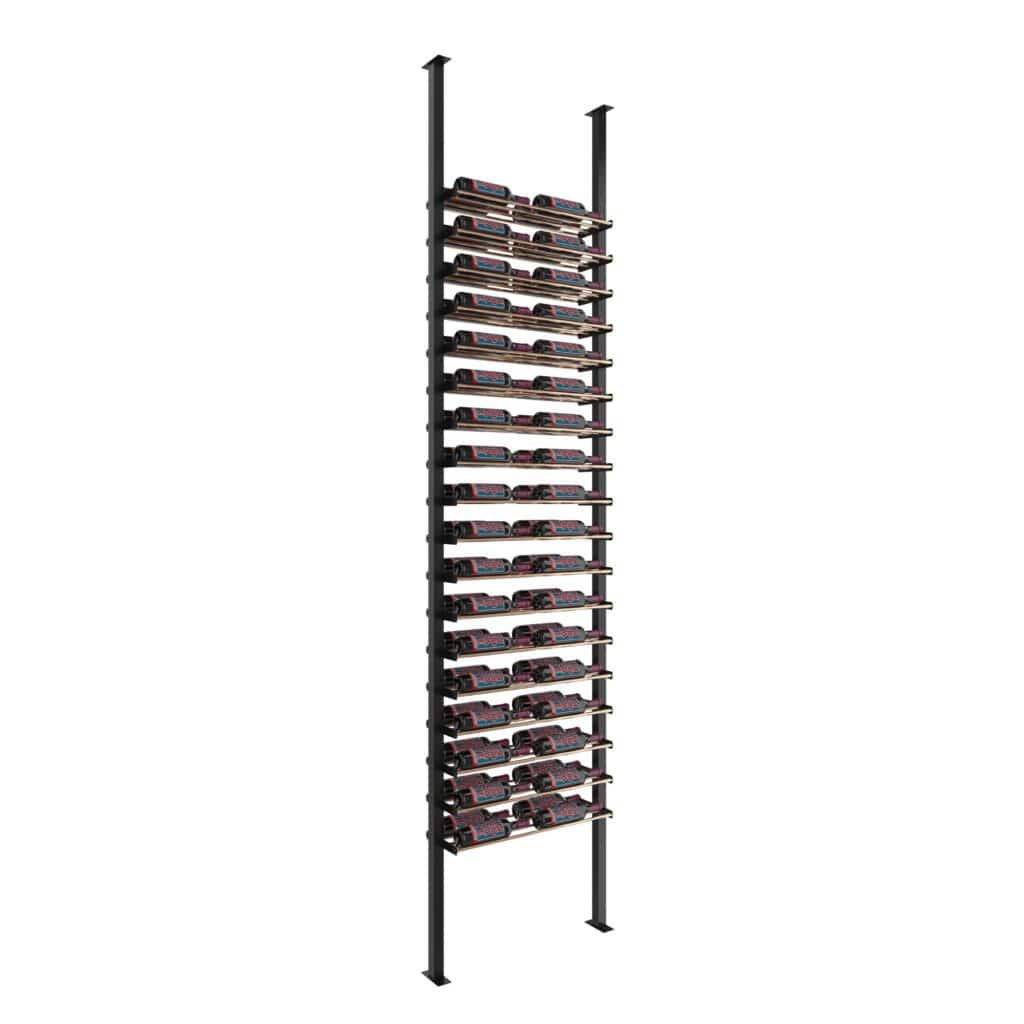 VintageView Evolution 72 Bottles Low Profile Ultra Slim Floor-to-Ceiling Wine Rack LP-FCP-KIT-2C-2-K I Luxury Appliances Direct