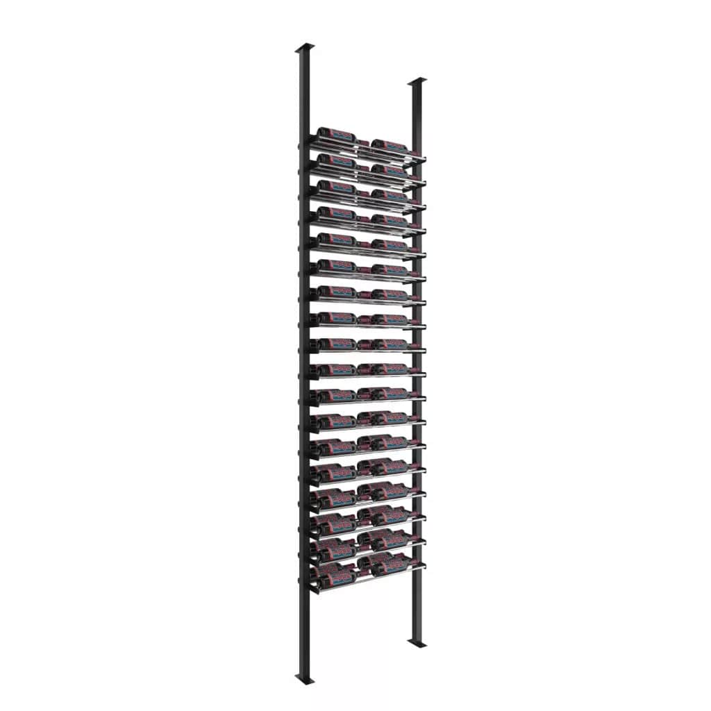 VintageView Evolution 72 Bottles Low Profile Ultra Slim Floor-to-Ceiling Wine Rack LP-FCP-KIT-2C-2-K I Luxury Appliances Direct