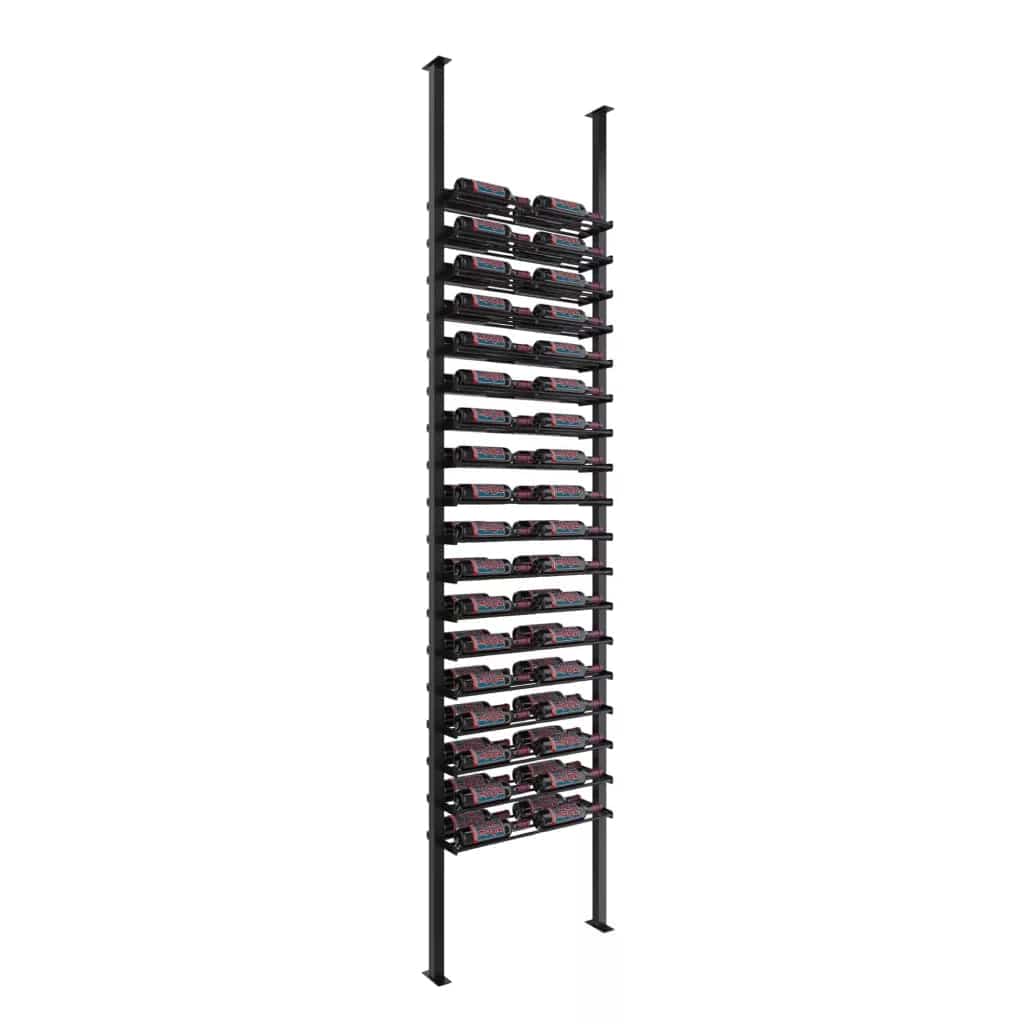 VintageView Evolution 72 Bottles Low Profile Ultra Slim Floor-to-Ceiling Wine Rack LP-FCP-KIT-2C-2-K I Luxury Appliances Direct