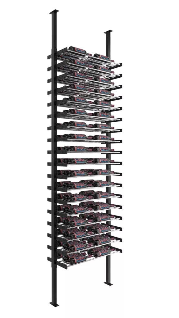 VintageView Evolution Double Sided Wine Wall Post Kit 10 2C Floor-to-Ceiling 108 Bottles WW-FCP-KIT-2C-12-K I Luxury Appliances Direct