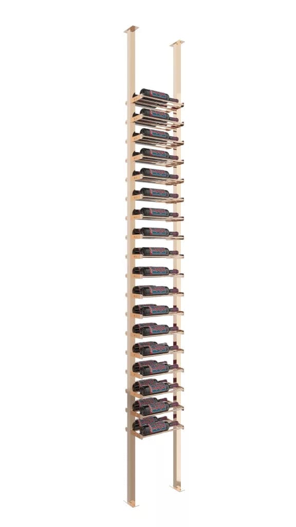 VintageView Evolution Low Profile Ultra Slim 36 Bottles Floor-to-Ceiling Wine Rack 10 1C LP-FCP-KIT-1C-2-K I Luxury Appliances Direct