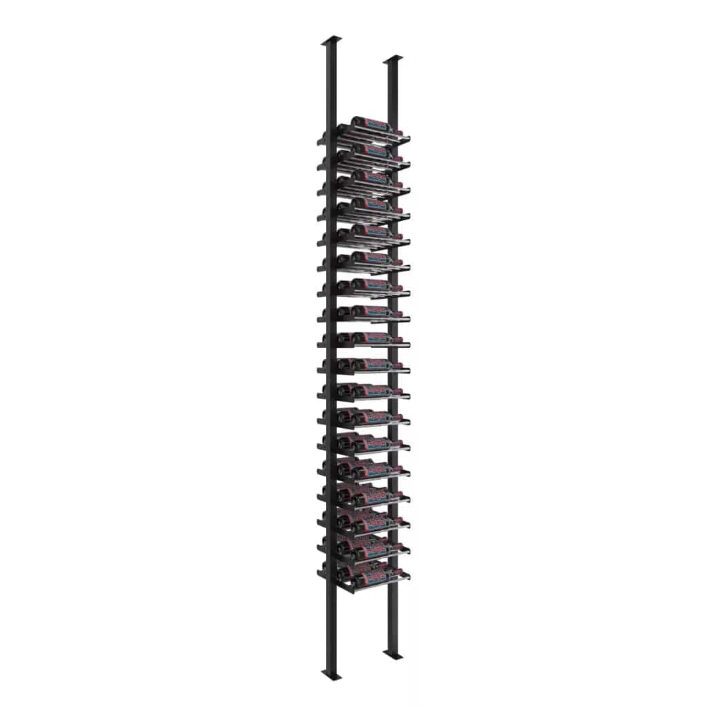 VintageView Evolution Low Profile Ultra Slim 54 Bottles Floor-to-Ceiling Wine Rack 10 1C LP-FCP-KIT-1C-3-K I Luxury Appliances Direct