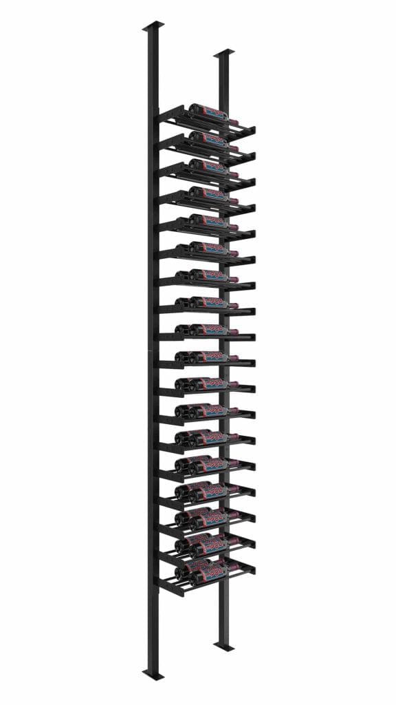 VintageView Evolution Single Sided 36 Bottles/Double Depth Wine Wall Post Kit WW-FCP-KIT-1C-2-K I Luxury Appliances Direct