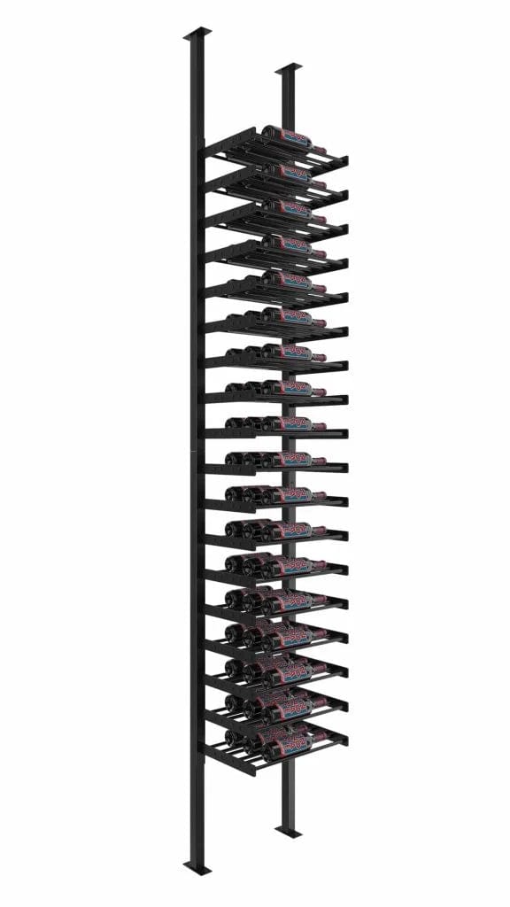 VintageView Evolution Single Sided 54 Bottles/Triple Depth Wine Wall Post Kit WW-FCP-KIT-3C-1-K I Luxury Appliances Direct