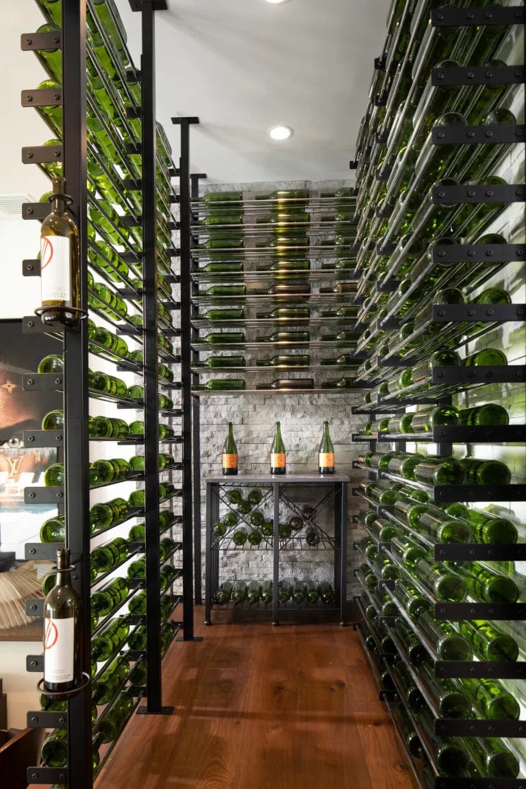 VintageView Evolution Wine Wall Post 10′ 3C Forward Wine Rack Kit 162 Bottles WW-FCP-KIT-12-K I Luxury Appliances Direct
