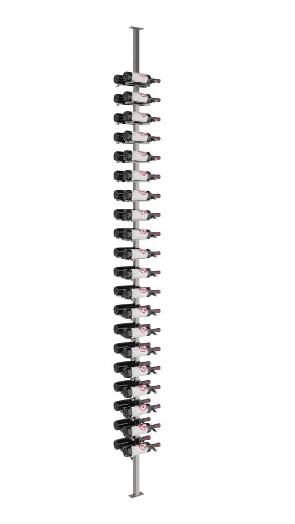VintageView Vino Pins 40 Bottles Single,Single Floor-to-Ceiling Wine Rack System VP-FCP-KIT-11 I Luxury Appliances Direct