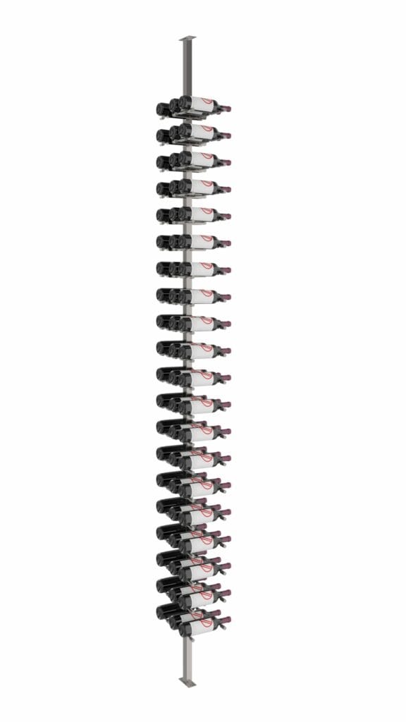 VintageView Vino Pins 60 Bottles Single,Double Floor-to-Ceiling Wine Rack System VP-FCP-KIT-12 I Luxury Appliances Direct