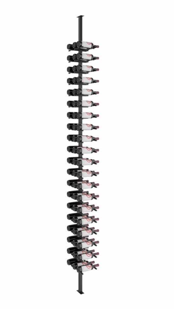 VintageView Vino Pins 60 Bottles Single,Double Floor-to-Ceiling Wine Rack System VP-FCP-KIT-12 I Luxury Appliances Direct