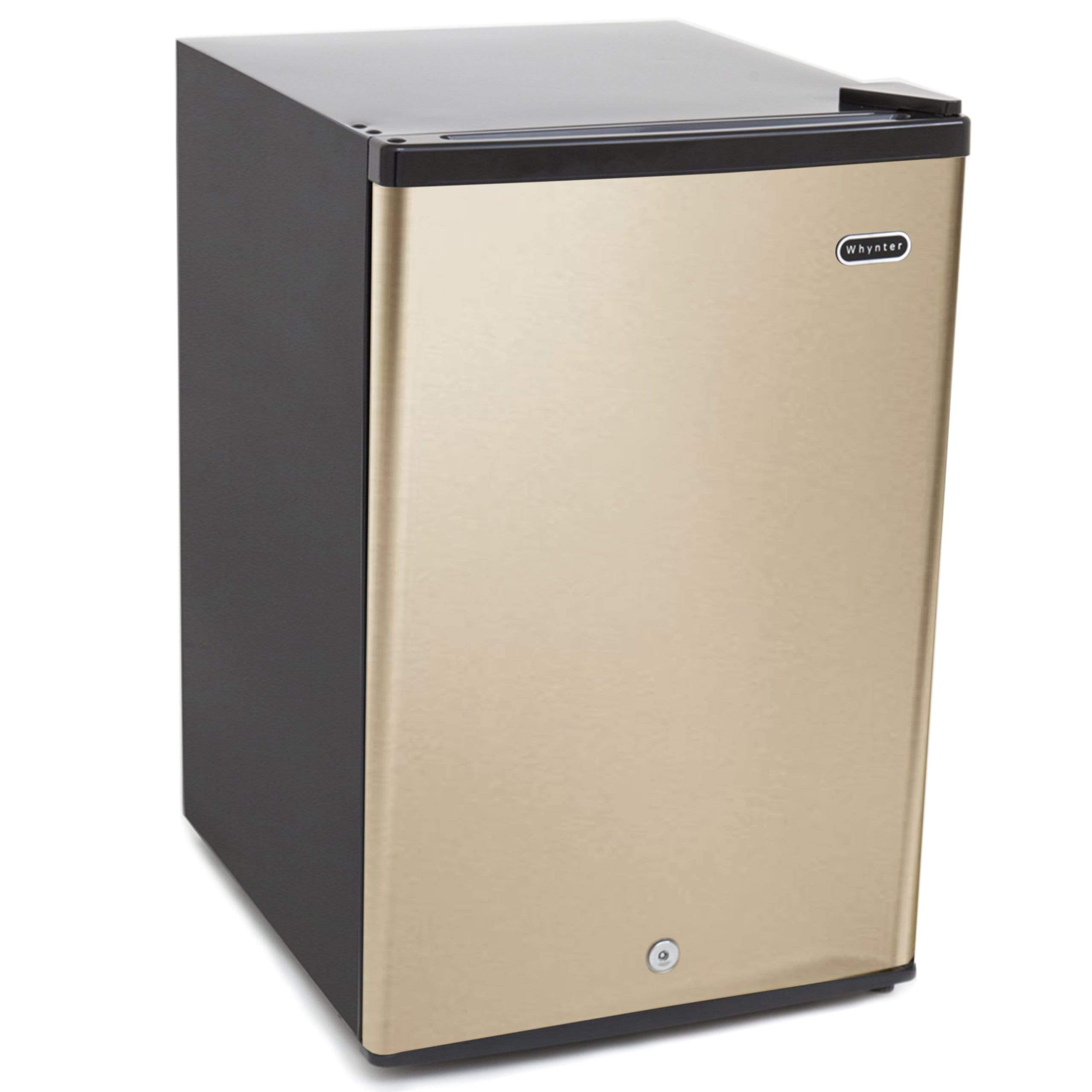 Whynter 2.1 cu.ft. Energy Star Rose Gold Upright Freezer with Lock CUF-210SSG Freezers CUF-210SSG Luxury Appliances Direct