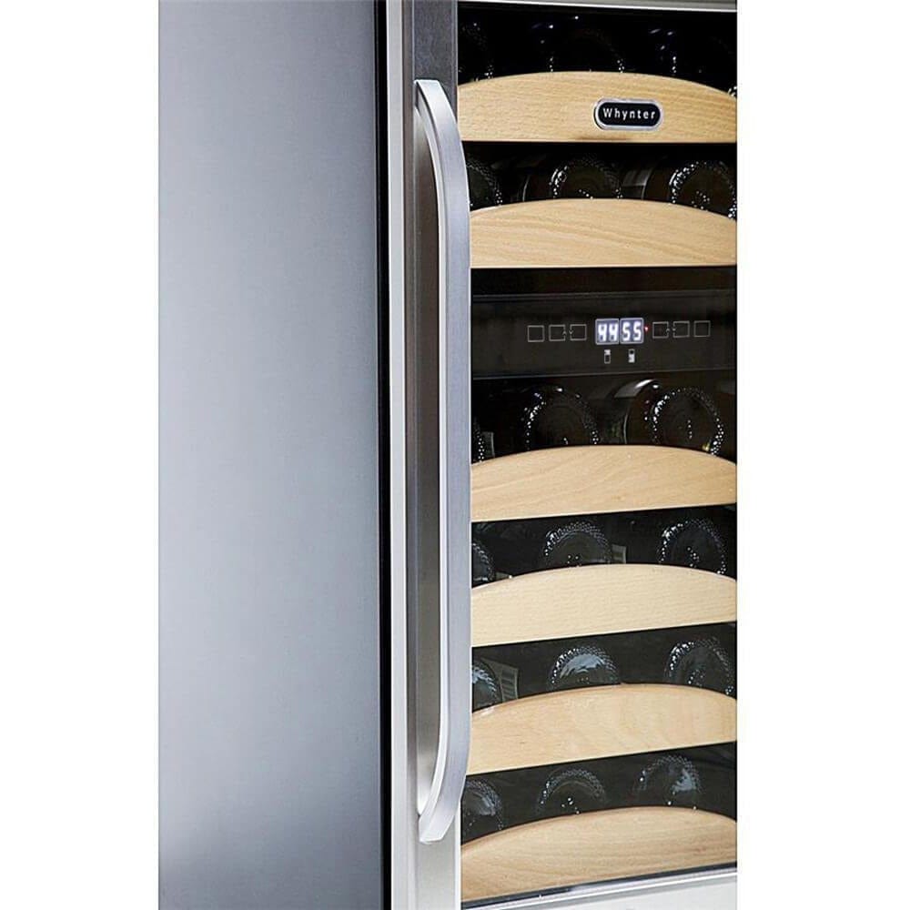 Whynter 28 bottle Dual Temperature Zone Built-In Wine Refrigerator BWR-281DZ Wine Coolers BWR-281DZ Luxury Appliances Direct
