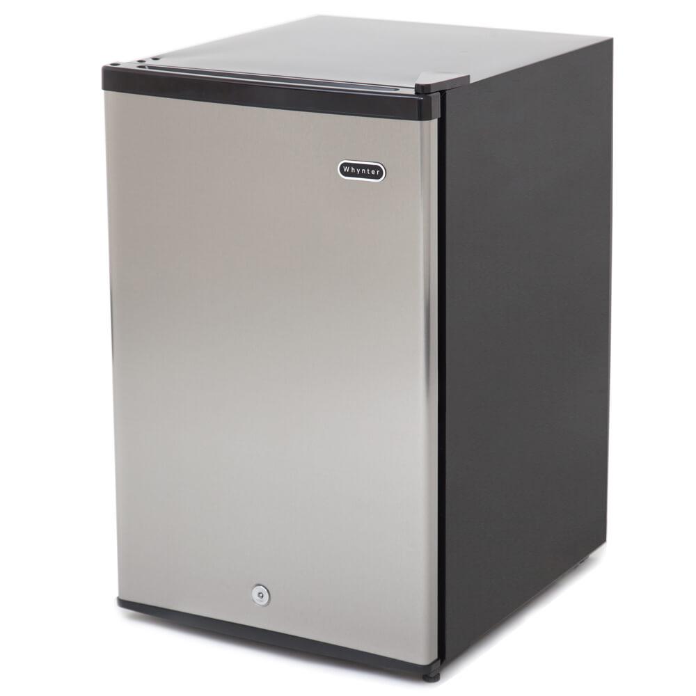 Whynter 3.0 cu.ft. Energy Star Stainless Steel Upright Freezer with Lock CUF-301SS Freezers CUF-301SS Luxury Appliances Direct