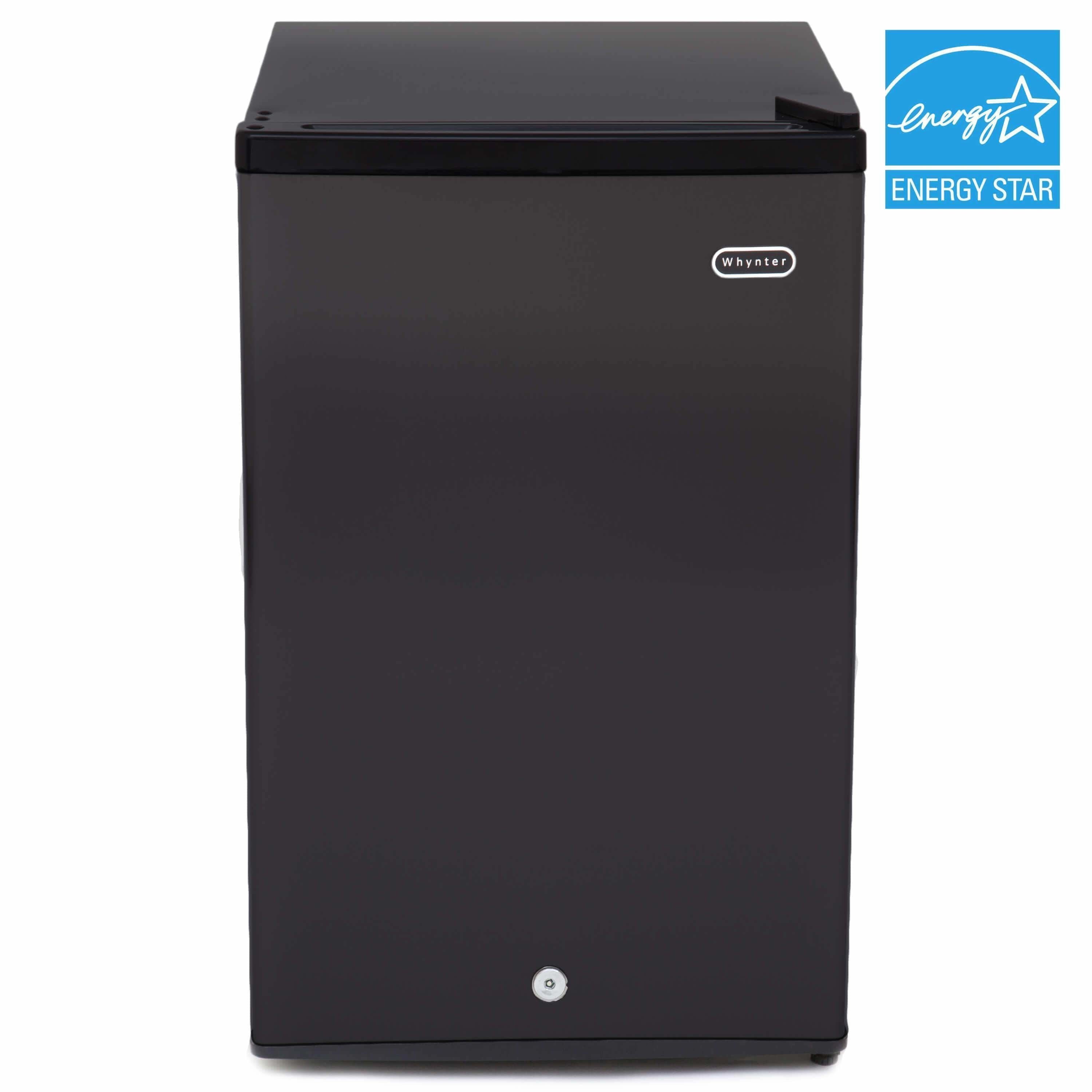 Whynter 3.0 cu. ft. Energy Star Upright Freezer with Lock - Black  CUF-301BK Freezers CUF-301BK Luxury Appliances Direct