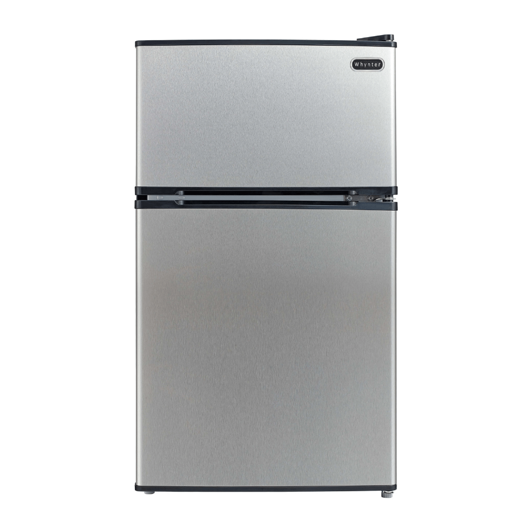 Whynter 3.4 cu.ft. Energy Star Stainless Steel Compact Refrigerator/Freezer MRF-340DS Refrigerators MRF-340DS Luxury Appliances Direct